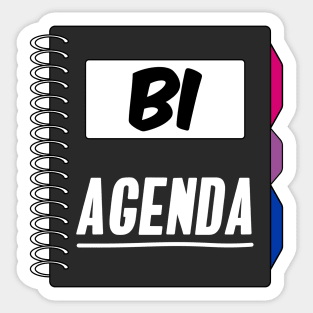 Bi Agenda - Bi Pride Sticker